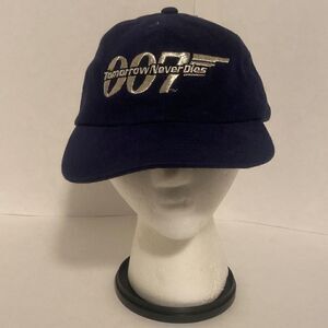 Vintage 007 Tomorrow never‎ dies, Hat Mens  Strapback Cap Promo 1997